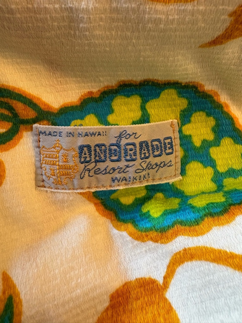 ANDRADE White Maxi Dress with Blue, Green and Gold Floral Print - Picture 4 of 10